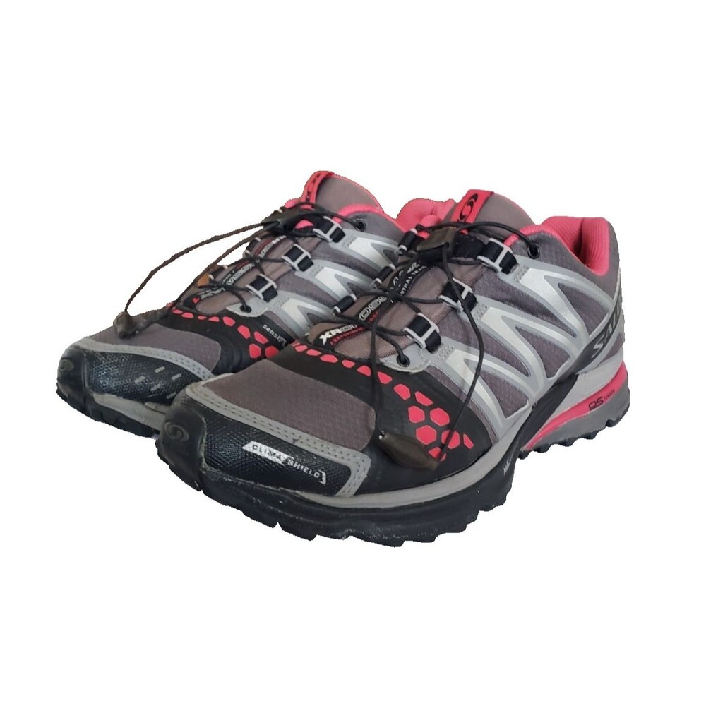Salomon XR CROSSMAX 120466 Red Black Trail Hiking Running Shoes Women's  Size 10